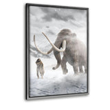 The Mammoth - Leinwandbild mit Schattenfuge "silber" - Hustling Sharks