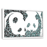 The Pandas - Leinwandbild mit Schattenfuge "weiß" - Hustling Sharks