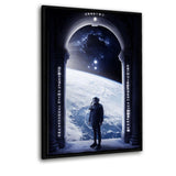 The Spaceman - Leinwandbild mit Schattenfuge "schwarz" - Hustling Sharks