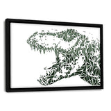 The Tiranosaurus - Leinwandbild mit Schattenfuge "schwarz" - Hustling Sharks