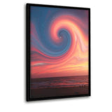 The Wave - Leinwandbild mit Schattenfuge "schwarz" - Hustling Sharks