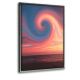 The Wave - Leinwandbild mit Schattenfuge "silber" - Hustling Sharks