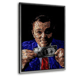 The Wolf - Leinwandbild mit Schattenfuge "silber" - Hustling Sharks