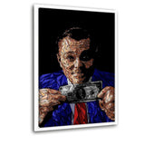 The Wolf - Leinwandbild mit Schattenfuge "weiß" - Hustling Sharks