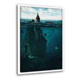 The Lost City - Leinwandbild mit Schattenfuge "weiß" - Hustling Sharks