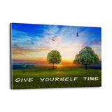 GIVE YOURSELF TIME! - Plexiglasbild - Hustling Sharks