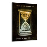Time Is Money- Alu-Dibond Bild - Hustling Sharks