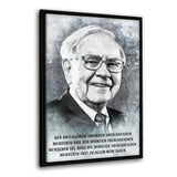 Erfolg bedeutet “Nein” zu sagen! - Leinwandbild mit Rahmen "schwarz" - Hustling Sharks