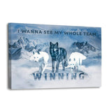 Das Wolfsrudel - Leinwandbild - Hustling Sharks
