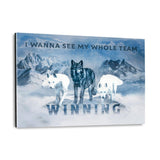 Das Wolfsrudel - Plexiglasbild - Hustling Sharks