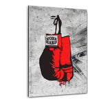 Work Hard - nicht nur im Ring! - Plexiglasbild - Hustling Sharks