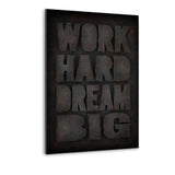 WORK HARD #1 - Alu-Dibond Bild - Hustling Sharks