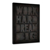 WORK HARD #1 - Leinwandbild - Hustling Sharks