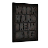 WORK HARD #1 - Leinwandbild - Hustling Sharks