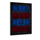WORK HARD #2 - Alu-Dibond Bild - Hustling Sharks