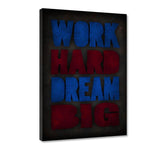 WORK HARD #2 - Leinwandbild - Hustling Sharks