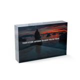 Your Future-15x10cm-Acrylglasblock-Hustling Sharks