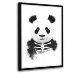 Zombie Panda - Leinwandbild mit Schattenfuge "schwarz" - Hustling Sharks