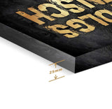 Mindset is Everything - Kantenlänge - Acrylglasblock - Hustling Sharks