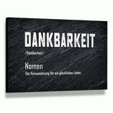 Definition der Dankbarkeit - Leinwandbild - Hustling Sharks