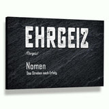 Definition des Ehrgeiz - Leinwwandbild - Hustling Sharks