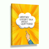 HISTORY DOSEN´T TALK... - Leinwandbild - Hustling Sharks