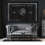 WHATEVER IT TAKES - Wandbild mit Hintergrund 3 - Hustling Sharks