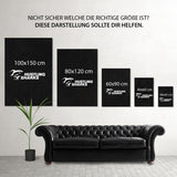 Wilder Jaguar - Leinwandbild mit Schattenfuge "schwarz"