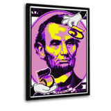 5 Dollars #1 - Leinwandbild mit Schattenfuge "schwarz" - Hustling Sharks