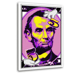 5 Dollars #1 - Leinwandbild mit Schattenfuge "weiß" - Hustling Sharks