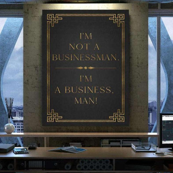 I’M A BUSINESS, MAN! - MockupmitHintergrund1 - Hustling Sharks
