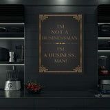 I’M A BUSINESS, MAN! - Mockup mit Hintergrund 3 - Hustling Sharks