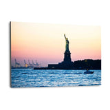 Alu-Dibond Bild - New York City - Statue of Liberty - Hustling Sharks