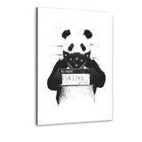 Bad Panda - Alu-Dibond Bild - Hustling Sharks