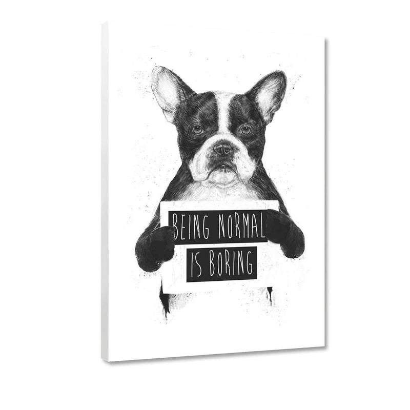 Being Normal Is Boring - Leinwandbild - Hustling Sharks