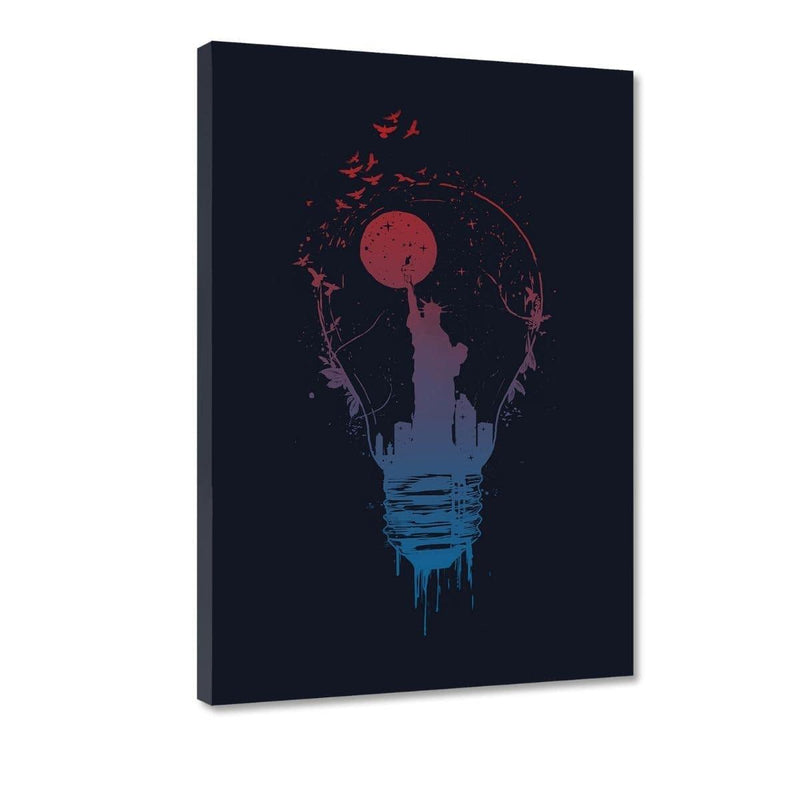 Big City Lights #2 - Leinwandbild - Hustling Sharks