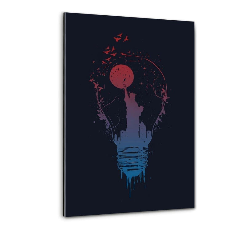 Big City Lights #2 - Plexiglasbild - Hustling Sharks