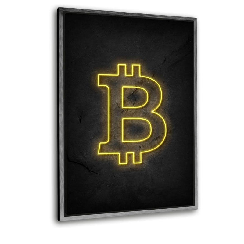 Bitcoin - Schattenfuge "silber" - Hustling Shark