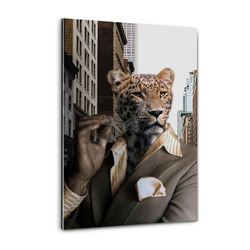 Business Tiger - Plexiglasbild - Hustling Sharks