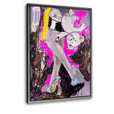 CARELESS - Leinwandbild mit Schattenfuge "silber" - Hustling Sharks