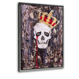 CRYING KING - Leinwandbild mit Schattenfuge "silber" - Hustling Sharks