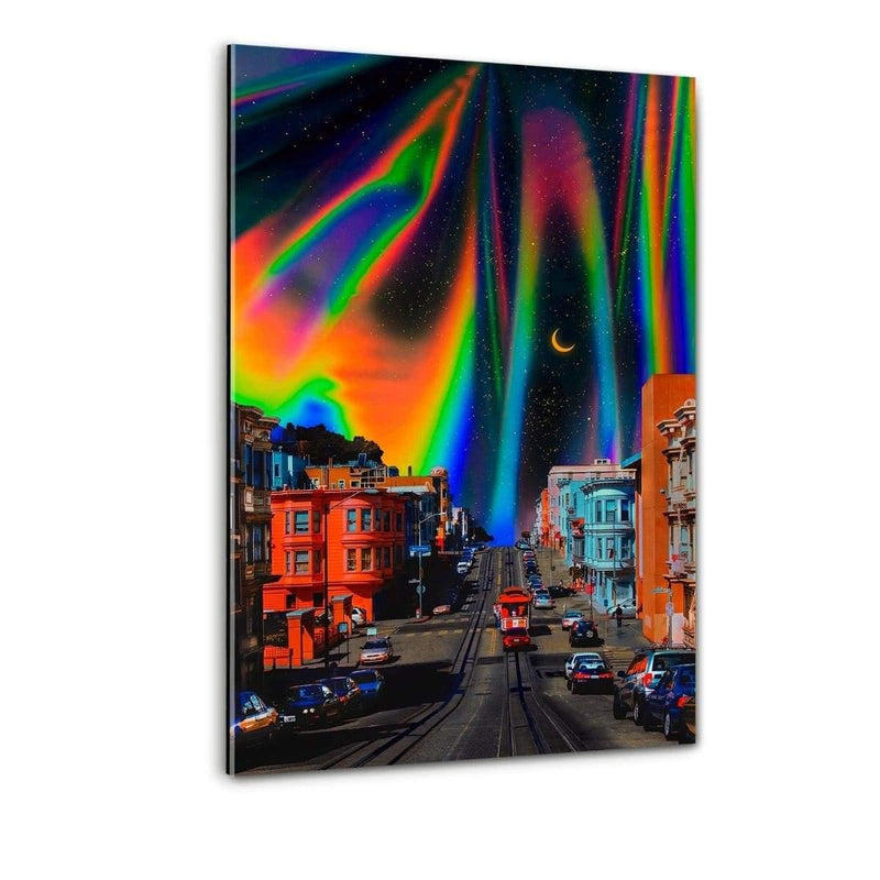 Chromatic Town - Plexiglasbild - Hustling Sharks