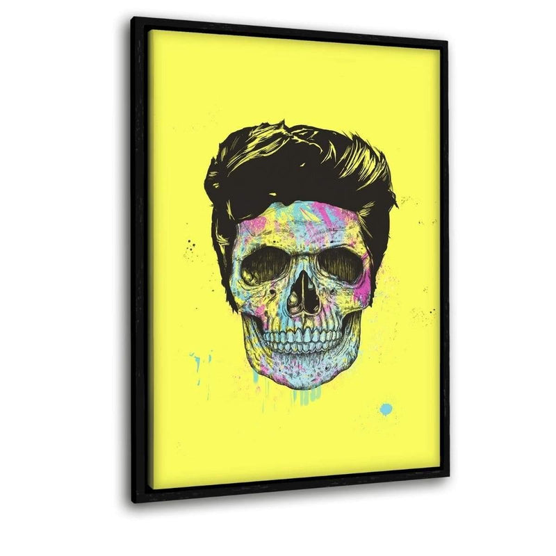 Color Your Death - Leinwandbild mit Schattenfuge "schwarz" - Hustling Sharks