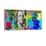 COLORFUL BENJAMIN - Alu-Dibond Bild - Hustling Sharks