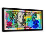 COLORFUL BENJAMIN - Leinwandbild mit Schattenfuge "schwarz" - Hustling Sharks