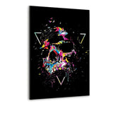 Colorful Skull - Alu-Dibond Bild - Hustling Sharks