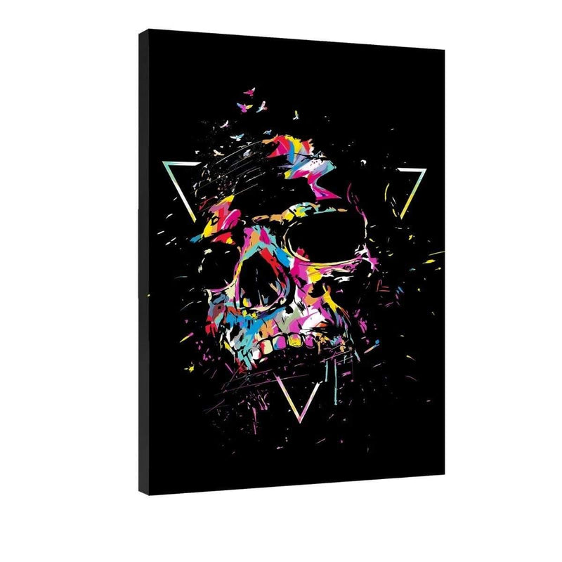 Colorful Skull - Leinwandbild - Hustling Sharks
