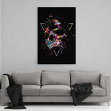 Colorful Skull - Mockup mit Hintergrund - Hustling Sharks