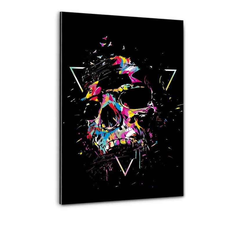 Colorful Skull - Plexiglasbild - Hustling Sharks