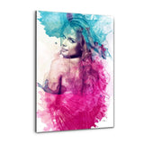 Colorful Lady - Alu-Dibond Bild - Hustling Sharks